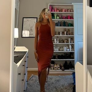 vici midi dress wedding guest